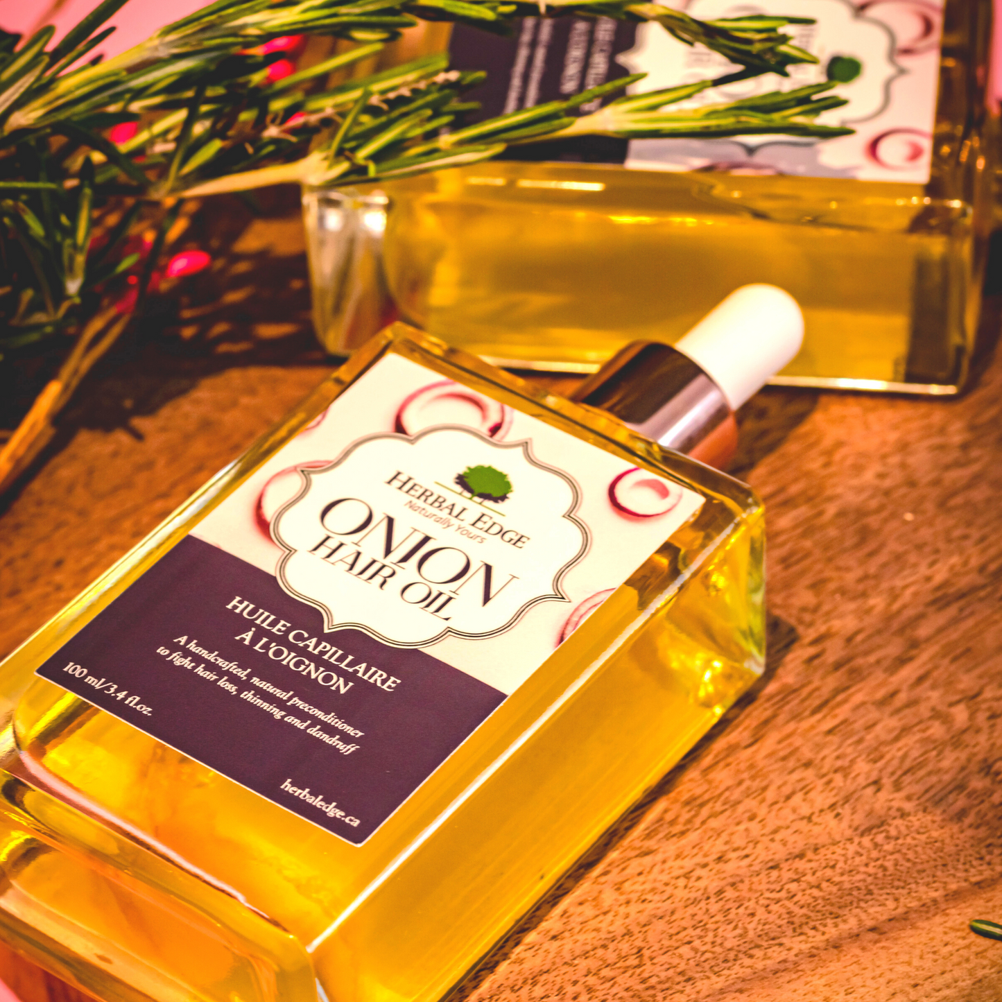 handmade organic onion hair oil for hair fall, thinning and dandruff with ayurvedic herbal ingredients