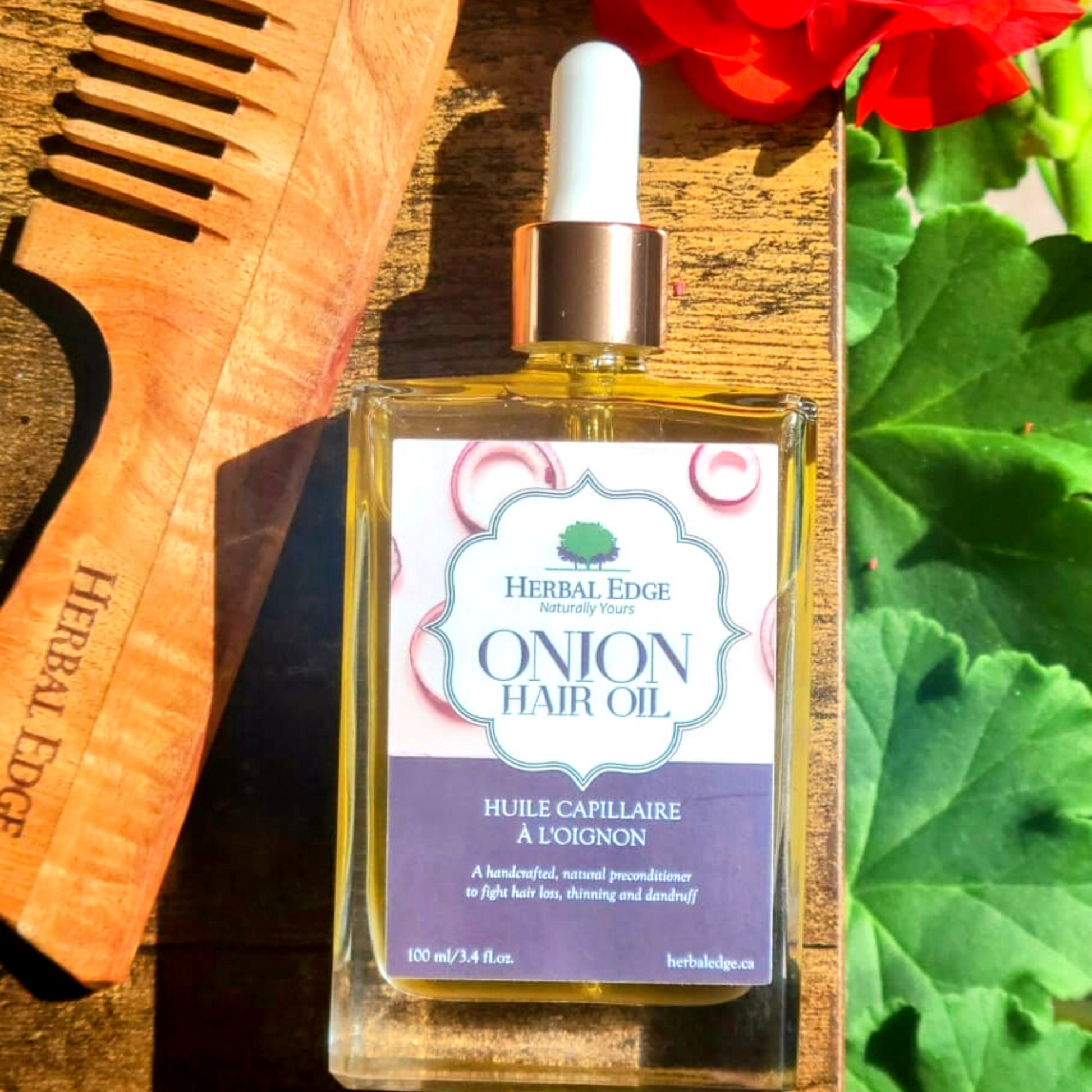 handmade organic onion hair oil for hair fall, thinning and dandruff with ayurvedic herbal ingredients 