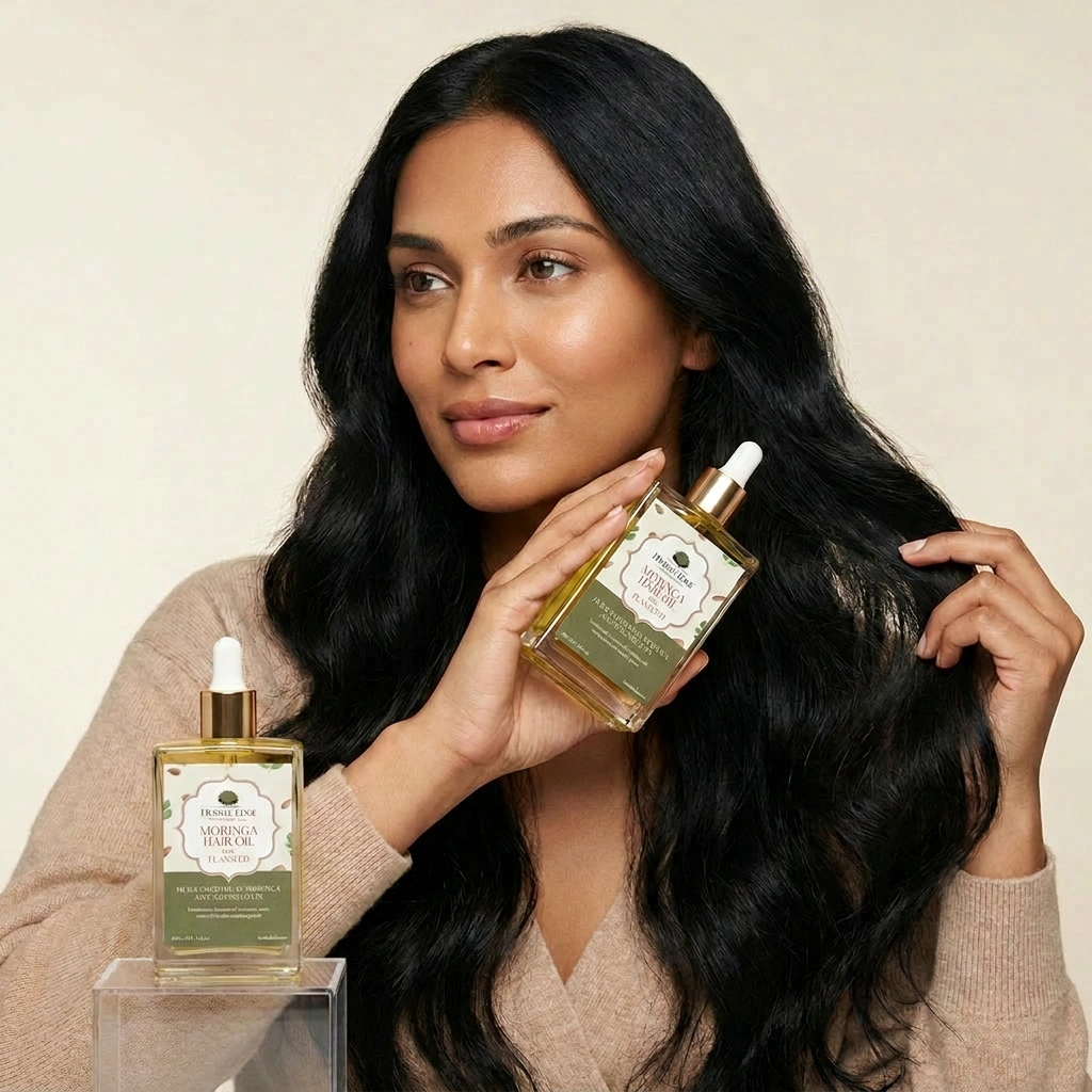 Moringa Hair Oil with Flaxseed